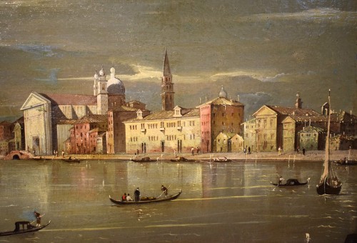 Tableaux et dessins Tableaux XVIIIe siècle - Venise, le Canal de la Giudecca - Italie XVIIIe siècle